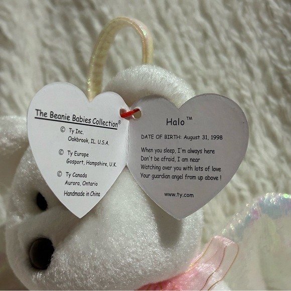 Ty Beanie Babies ‘Halo’ Bear MWMT - Picture 4 of 6